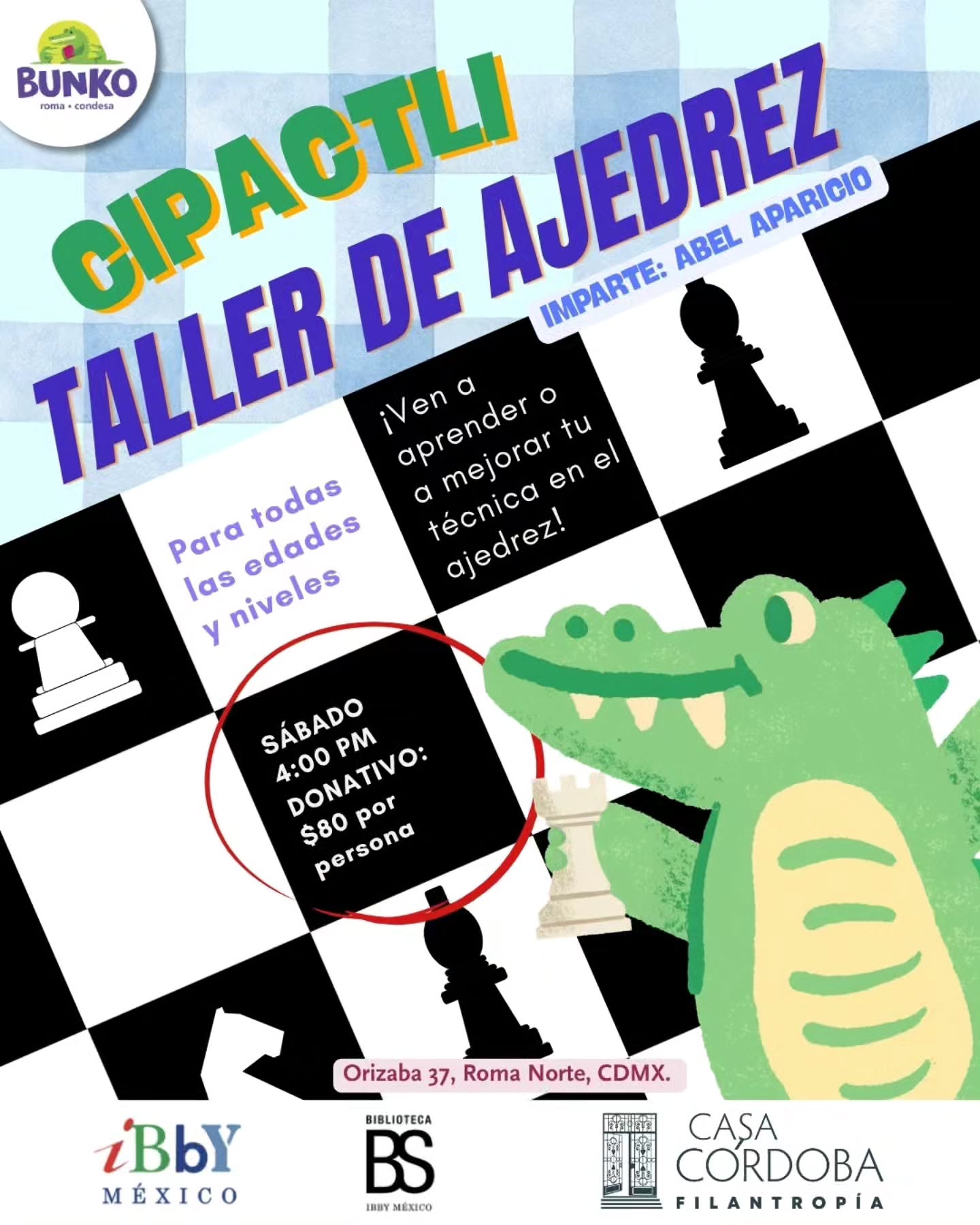 Cipactli: taller de ajedrez