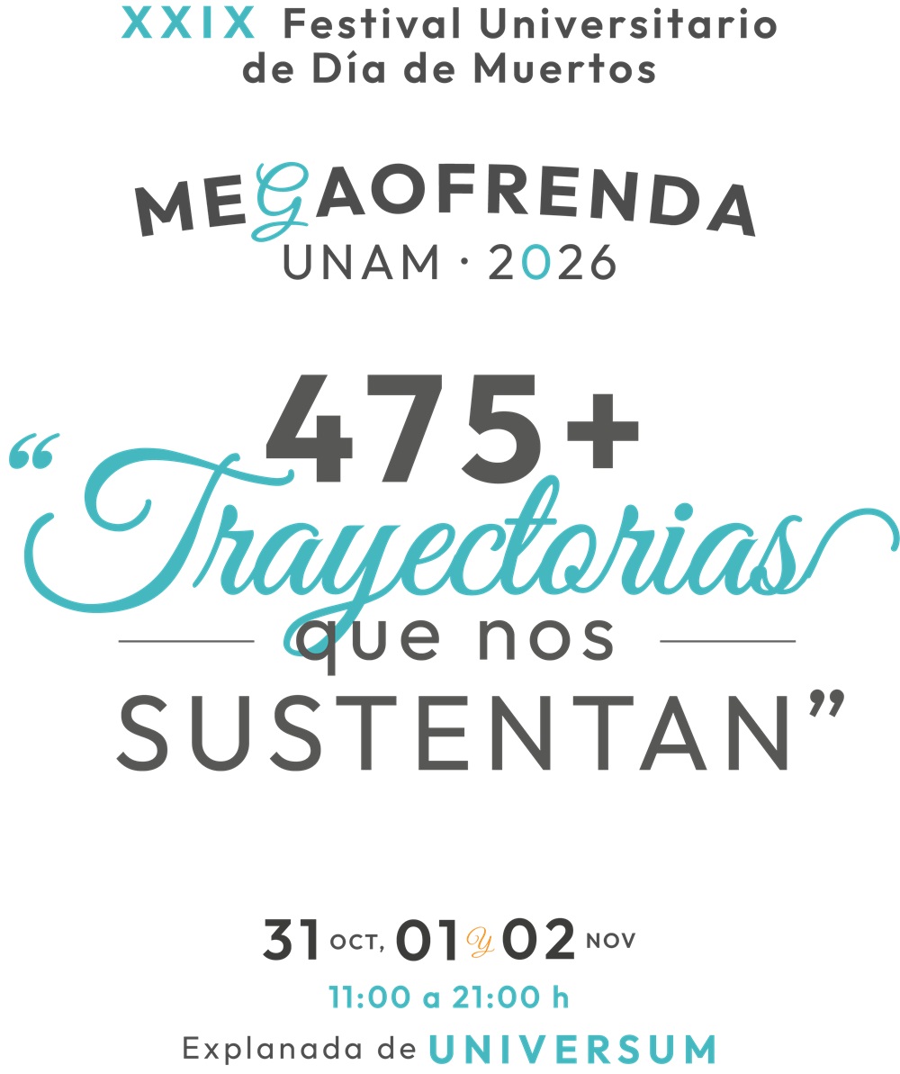 Mega Ofrenda UNAM · 475+ Trayectorias que nos sustentan